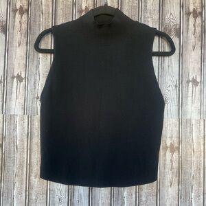 House of Harlow 1960 Black Sleeveless‎ turtleneck Women's Top